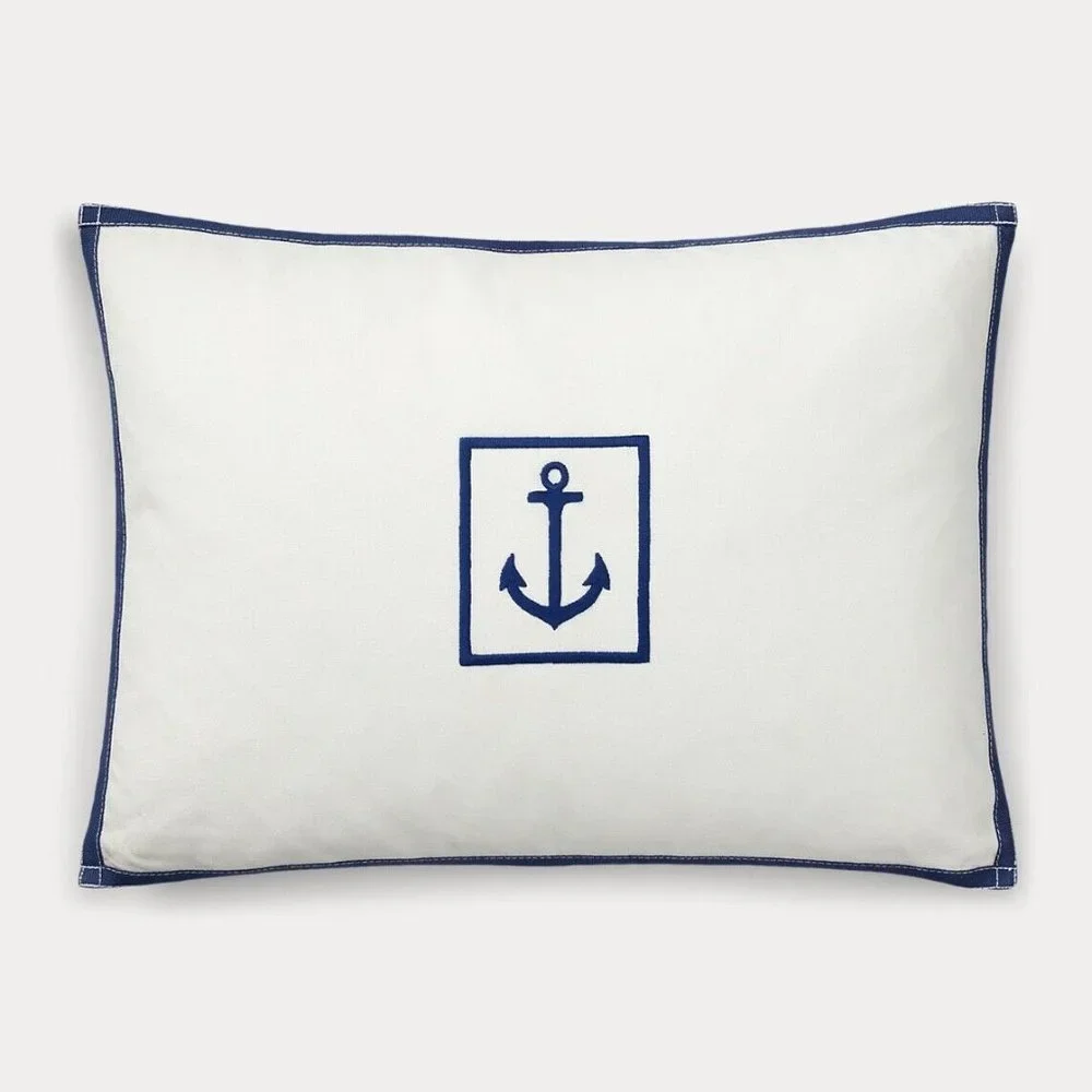Lauren Ralph Lauren Evan Anchor Decorative Throw Pillow